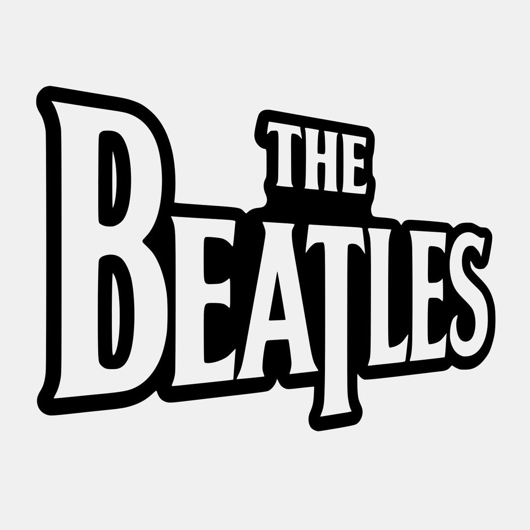 The Beatles Logo Sticker - Dynamic Angle - Etsy