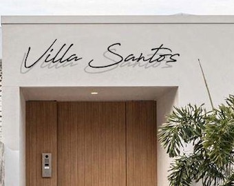 Custom Metal House Name Sign, Outdoor House Name Plaque, Outdoor House Signs, Housewarming Gift, Casa Metal Sign, House Name Sign