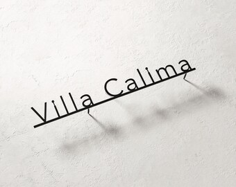 Rustic Metal Name Sign - Unique Home Decor Gift