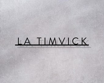 Personalized Metal Name Sign - Custom Wall Decor