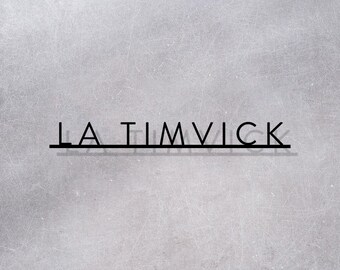 Stylish Metal Name Sign - Modern Custom Name Art for Entryway or Kids Room