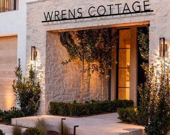 Custom House Metal Sign - Farmhouse Style Wall Art for Your Entryway