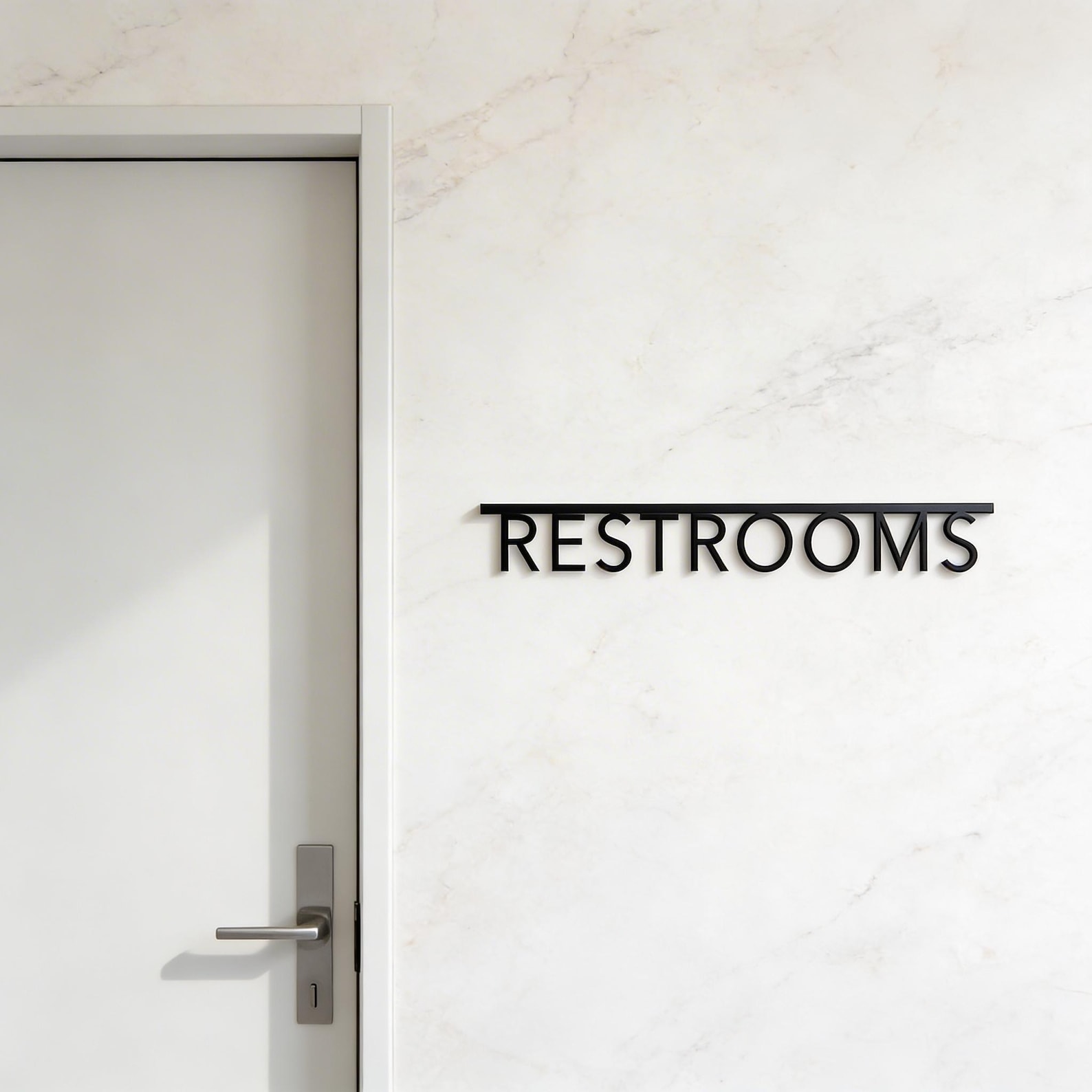 Wc Sign Classy Modern Restroom Sign, Office Wall Decor, Men Women Signs, Gold Wc Sign ...
