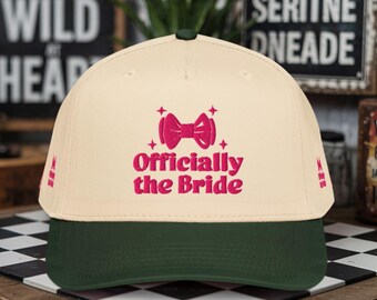 Custom puff embroidered baseball hat | bride baseball cap | personalized bride hat