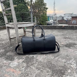 Monogram Duffle Bag with personalized initials for a Weekender Bag look.