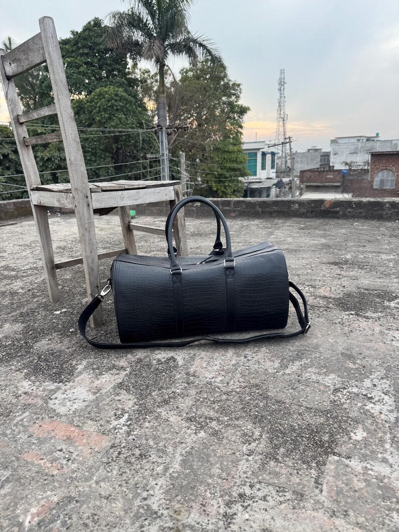 Monogram Duffle Bag with personalized initials for a Weekender Bag look.