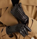 Woven Leather Gloves, Handmade Lambskin, Intrecciato Style, Luxury Gift for Her product logo