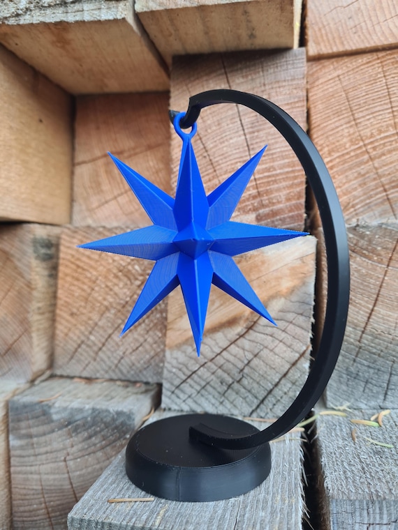 3D Stern mit Ständer – Dekorativer Stern aus PLA | Weihnachtsdeko | In verschiedenen Farben erhältlich