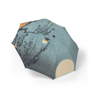 Artistic Foldable Umbrella - Elegant Rain Protection, Gift for Nature Lovers, Stylish Rain Gear, Compact Travel Umbrella