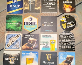 16 posavasos para cerveza Guinness e irlandesa: para disfrutar de una experiencia de bar o pub en casa