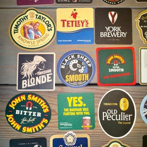 25 Yorkshire Beer Mats Pack - Genuine - for Home Bar / Pub Experience