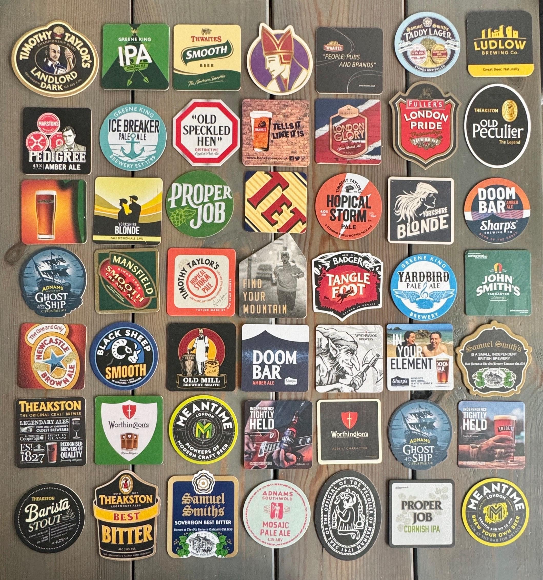 British Pub Coasters - Etsy