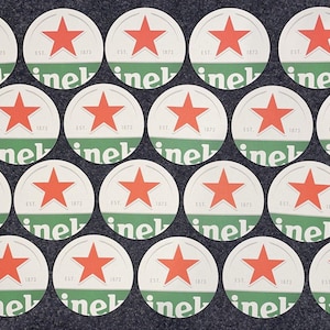 20 Heineken Beer Mats Pack - Genuine - for Home Bar / Pub Experience