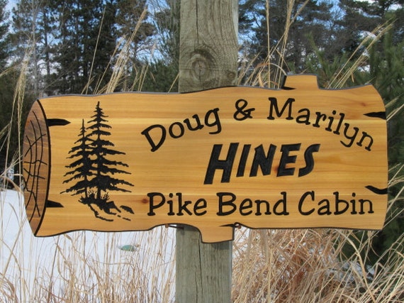 Personalized Wood Signs Custom Carved Signs Cabin Signs Etsy