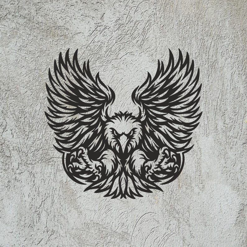 Tribal Eagle SVG: Laser Cut Wild Bird Design (digital Download) - Etsy