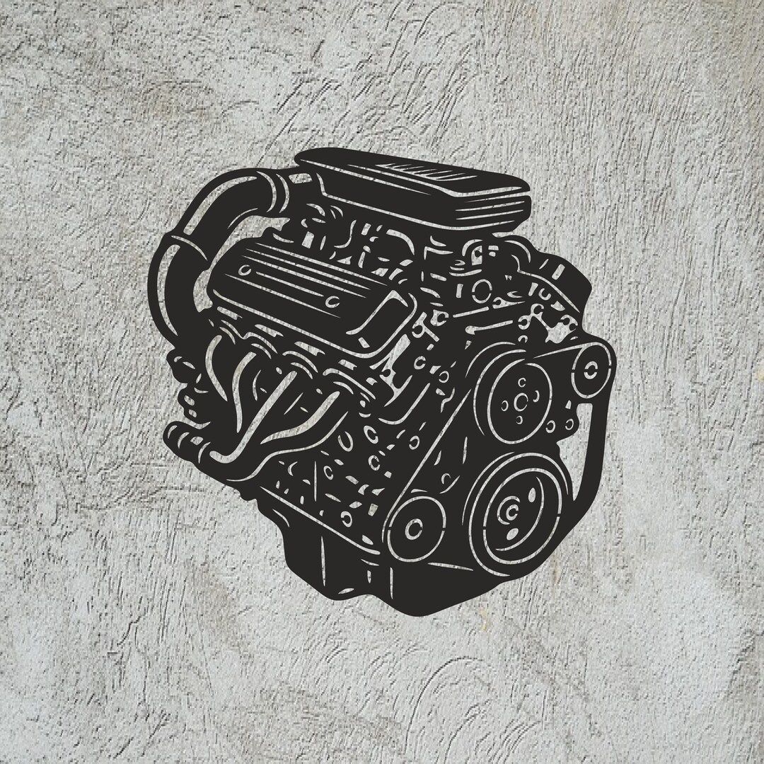 Engine Vector Art for Laser Cutting, CNC (svg, Pdf, Cdr, Dxf) - Etsy UK
