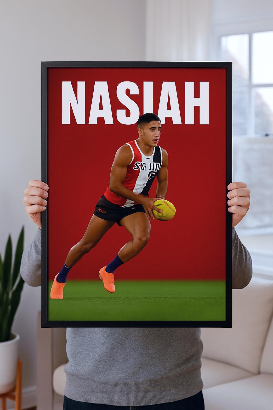 Sants Rizzing Nasiah Wanganeen-milera AFL Poster – St Kilda Saints Rising Star ...