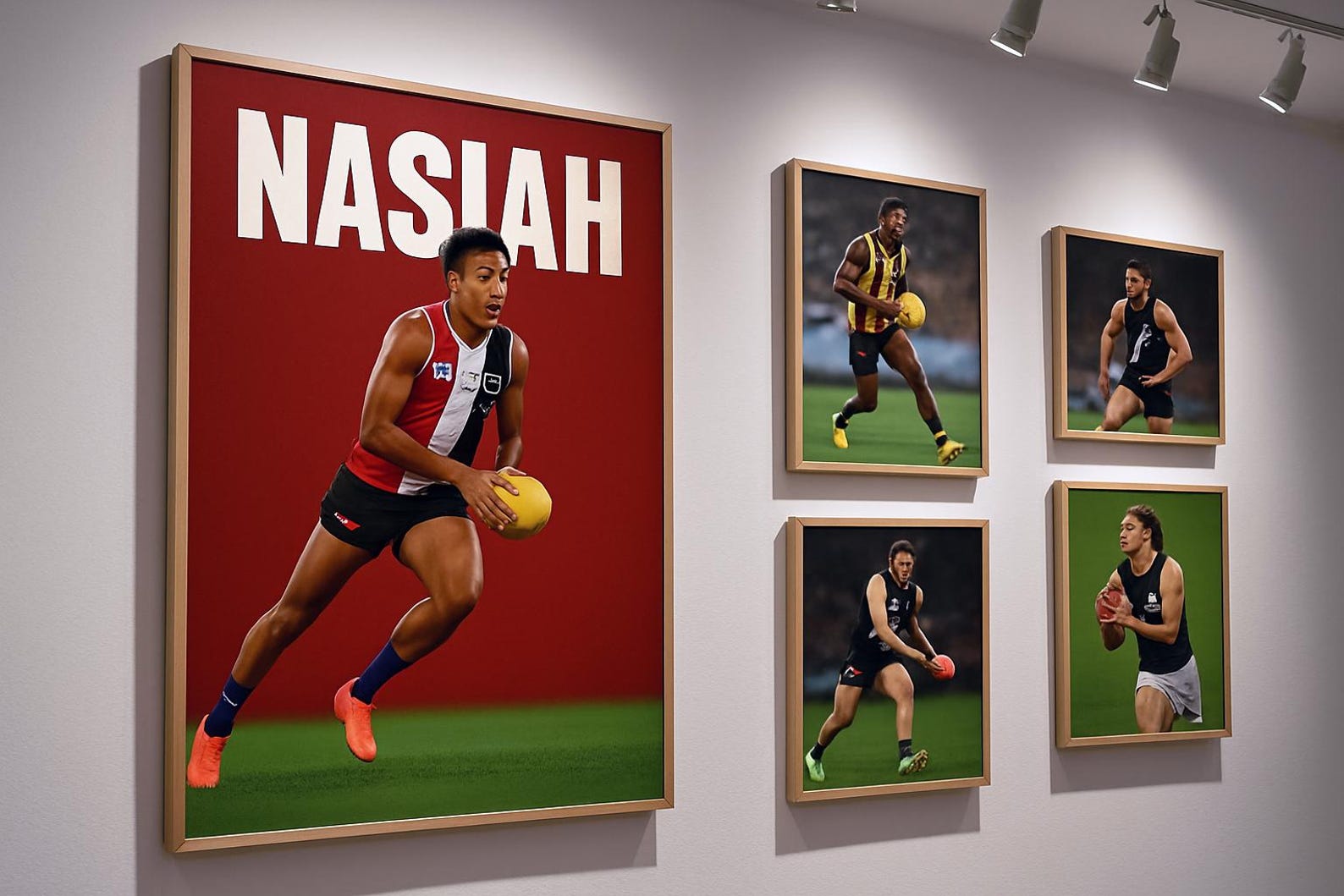 Sants Rizzing Nasiah Wanganeen-milera AFL Poster – St Kilda Saints Rising Star ...
