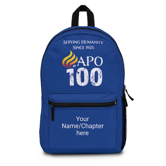 Customizable APO Centennial Backpack - Personalized APO Bag for Members, Alumni, Graduates, Durable Travel Gear for Events/Celebrations