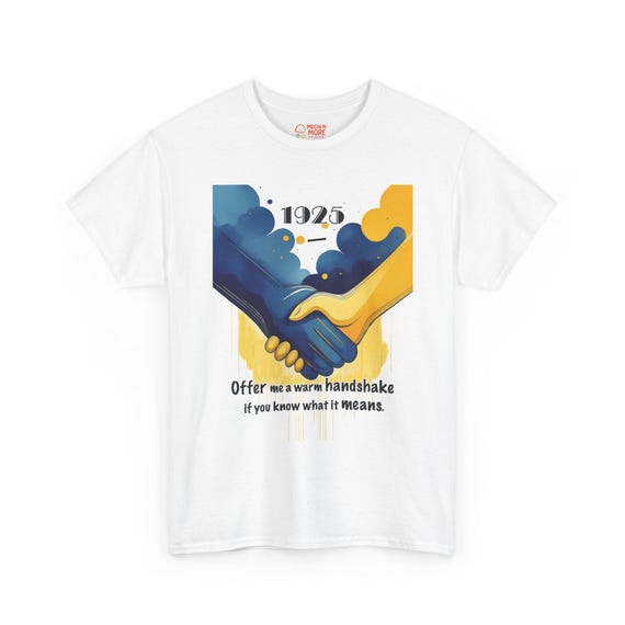 APO Handshake Unisex Heavy Cotton T-Shirt with Handshake Design - Inspirational Graphic Tee, Apparel, Gift. Souvenir for APO members