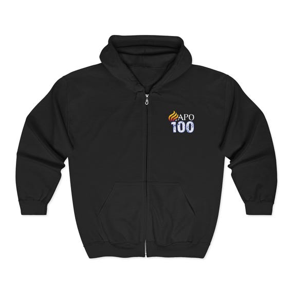 APO 100 Unisex Full Zip Hoodie, Cozy Hoodie for All Seasons, Perfect Gift for Friends, Casual Wear, Comfortable Sweatshirt