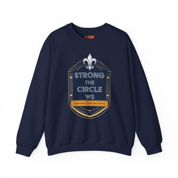 Strong Circle Unisex Sweatshirt, Cozy Crewneck Top for Everyone, Ideal Gift for Friends and Family, Perfect for Layering