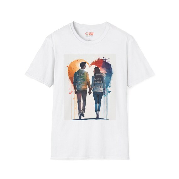 APO Romantic Couple Graphic Tee- Cute Love Shirt for Couples, Valentines Day Gift, Cotton T-Shirt, Anniversary, Relationship Goals Apparel