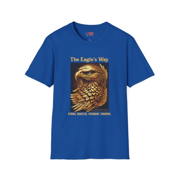 Eagle Graphic Unisex T-Shirt | Golden Eagle Symbol, Nature Lover Tee, Inspirational Apparel, Gift for Him or Her, Casual Wear