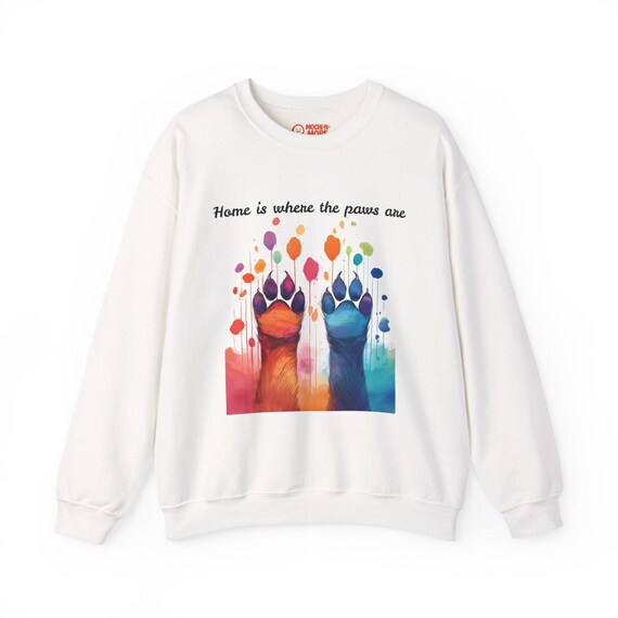 Paw Print Crewneck Sweatshirt | Pet Lover Gift