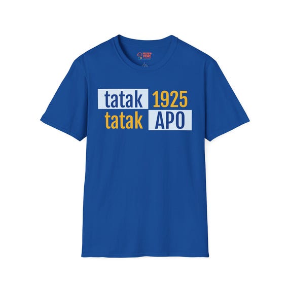 Tatak 1925 APO Inspired Unisex T-Shirt - Softstyle Tee for Men/Women, APO Shirt, Nostalgic Casual Wear, Gift for Friends or Team Events