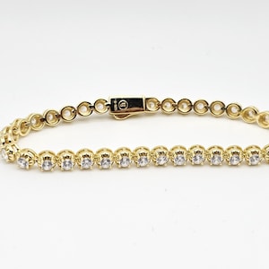 Round Cut Tennis Bracelet | Classic Sparkle with Timeless Elegance