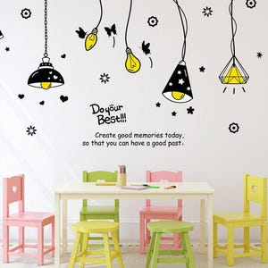 Hanging Lamps Wall Decals: Nursery Room Decor