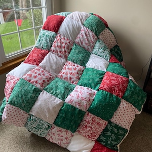 Christmas Puff Quilt