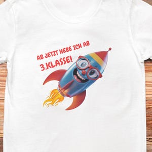 3rd Grade Space Shirt Kids - School Rocket T-Shirt personalized with name