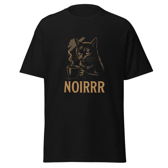 Cat NOIRRR: Unisex classic tee