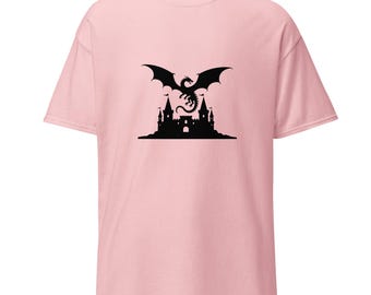 Dragon & Castle Tee – Unisex Classic T-Shirt, Fantasy Medieval Princess Style