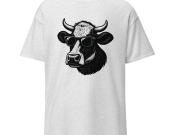 Cool Cow Graphic Tee - Unisex Cotton Classic T-Shirt
