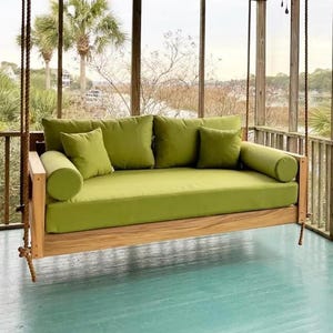 Wooden Bed Swing, Wooden Porch Swing, Balcony Bed Swing, Garden Bed Swing, Backyard Bed Swing, Farmhouse Bed Swing, Patio Bed Swing, Swing