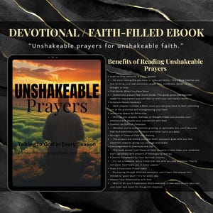 Unshakeable Prayers I A Christian Prayer Journal with Guided Prayers, Bible Verses, and Journaling Space