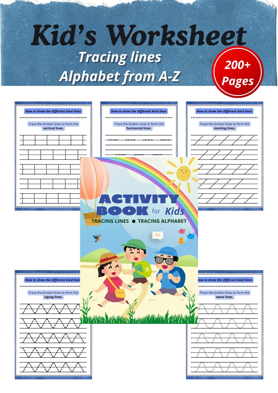 Kids Worksheets Bundle | Preschool & Kindergarten Printable | PDF ...