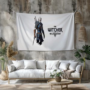 The Witcher 3: Wild Hunt  Tapestry | Different sizes Personalized Printing | Gaming Tapestry | Customized Tapestry | Game, Anime, Tapestry