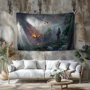 Titanfall Game Tapestry: Vibrant Gaming Room Decor, Personalized Printing
