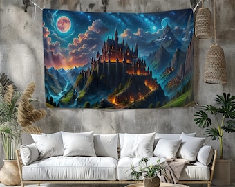 Arazzo da gioco personalizzato: vivace decorazione murale anime, dimensioni personalizzate