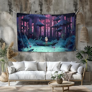 Gravity Falls  Tapestry | Different sizes Personalized Printing | Gaming Tapestry | Customized Tapestry | Game, Anime,Movie Tapestry