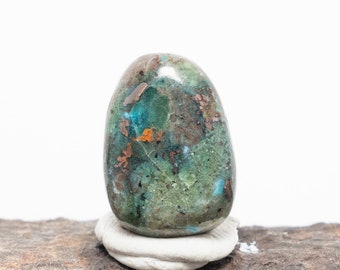 Native Copper Cabochon | Indonesia Native Copper Agate Cab | Jewelry Making Stones & Supplies | Designer Cabochon 16 x 11 x 4.7mm