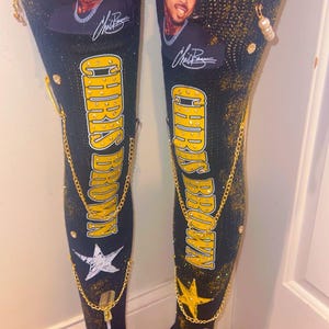 Chris Brown Thigh Socks