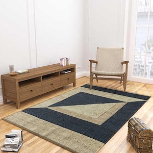 Handgeweven henneptapijt Jute vloerkleed vintage loper vloerkleed keuken aangepast formaat vloerkleed Sisal vloerkleed buiten boho vloerkleed groot decoratief vloerkleed hal vloerkleed