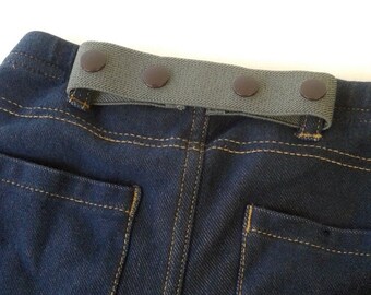 Olive Green Toddler Belt - Kids Belt Baby Belt - Adjustable Childrens Belt - ELASTIC SNAP BELT - Waist Cinch - Pant Cincher for Kids