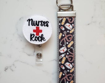 Nurse Gift Idea - Nursing Graduation Gift - Nurse Gift Set Key Fob Badge Reel - Nurse Graduate Gift - Nursing School Gift - Gift for Nurse