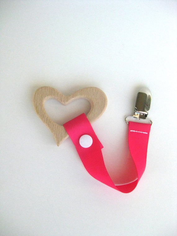 Best Natural Wooden Teether Key Chain Toy Rattle KEYS Untreated Organic Natural